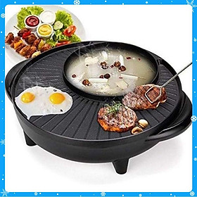 Mua Bếp điện lẩu nướng (35 x 17 x 42cm) - Đen - Hàng Chất Lượng