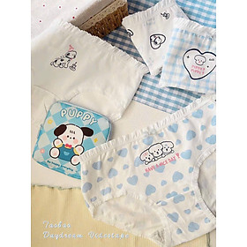 SET 5 QUẦN LÓT HOẠ TIẾT CHÓ DỄ THƯƠNG TỪ 40-70KG DÀNH CHO NỮ