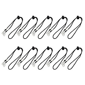 10Pcs Adjustable Face Mask Lanyard Strap, Convenient Safety Mask Holder & Hanger - Comfortable Around The Neck & Ear Fits any Face Cover Glasses