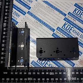 Mua khung động cơ servo 6   chữ U dài 6 LỖ  nhôm 2mm đen kde2635