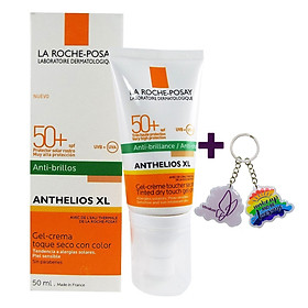 Kem Chống Nắng Làm Đều Màu Da, Kiểm Soát Bóng Nhờn Cho Da Nhạy Cảm La Roche-Posay Anthelios XL Tinted Dry Touch Gel - Cream (50ml) - TẶNG MÓC KHÓA