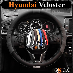 Bọc vô lăng da PU dành cho xe Hyundai Veloster cao cấp SPAR - OTOALO