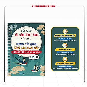 Sách Sổ Tay 1000 Từ Vựng Và 500 Câu Giao Tiếp Tiếng Trung