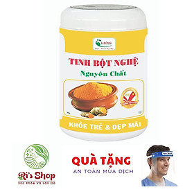 TINH BỘT NGHỆ NGUYÊN CHẤT Á ĐÔNG (500GRAM) - TẶNG KÈM QUÀ TẶNG KÍNH CHE MẶT CHỐNG GIỌT BẮN BẢO VỆ NGĂN VIRUT LÂY LAN