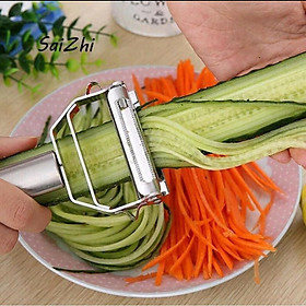 Mua Nạo rau củ Inox đa năng 3in1 - Nạo Sợi  Bào vỏ siêu tiện dụng