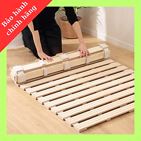 Giường Cuộn Trải Sàn Thông Minh Gỗ Thông Mỹ Mùi Thơm Tự Nhiên Kích Thước 80cm x 2m Giúp Dễ Dàng Di Chuyển Mang Đi Xa