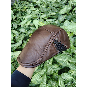 Mũ Beret Nam Da Bò Cao Cấp BHY1901 – Sang Trọng, Đẳng Cấp Quý Ông Hiện Đại