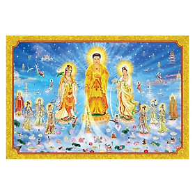 Tranh Phật Giáo Tam Thanh 416 (35 x 50 cm)