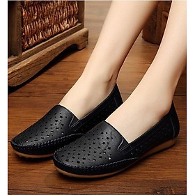 Giày lười nữ - giày thời trang nữ - Đen - 39