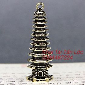 Mua Móc khoá tháp Văn Xương 13 tầng bằng đồng cầu đỗ đạt   thăng tiến