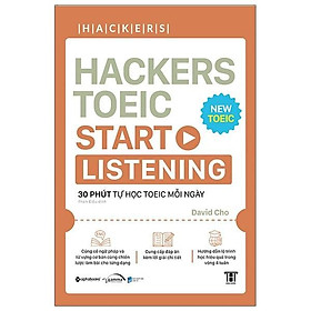 Combo Hackers TOEIC : VOCABULARY + READING + LISTENING - Bản Quyền