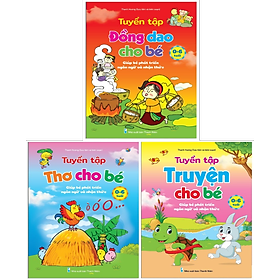 Hình ảnh Combo 3 cuốn Truyện thơ cho bé tập nói + Tuyển tập Thơ ca, truyện kể câu đố cho trẻ mầm non