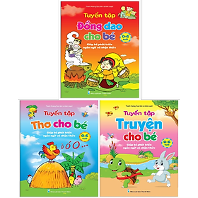 Combo 3 cuốn Truyện thơ cho bé tập nói + Tuyển tập Thơ ca, truyện kể câu đố cho trẻ mầm non