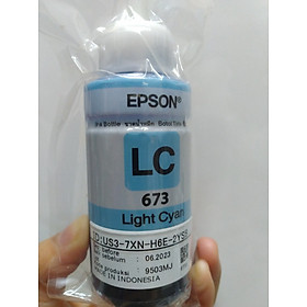 Mực Epson 673  màu xanh nhạt dành cho máy Epson L805 / L850 / L1800 / L810 / L800- LC