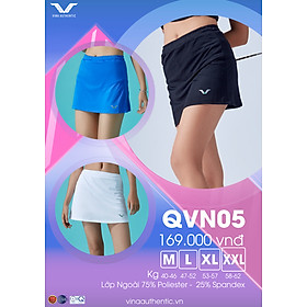 [MUA 1 TẶNG 1] Váy thể thao nữ QVN05 Vina Authentic cao cấp, chất lượng, chân váy, quần váy