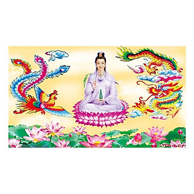 Freeship200k_Tranh thêu chữ thập Quan Âm LV3059 kt67x43cm