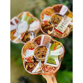 SET KHÔ LỤC VỊ HOA MAI BIẾU QUÀ TẾT Ý NGHĨA - Hộp 550gr