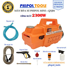 Mua Máy rửa xe công suất 2300W PHIPOL TOOLS QXJ01 đa năng dễ sử dụng tặng đầy đủ phụ kiện - Hàng Chính Hãng