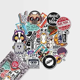 Music - Set 30 sticker hình dán