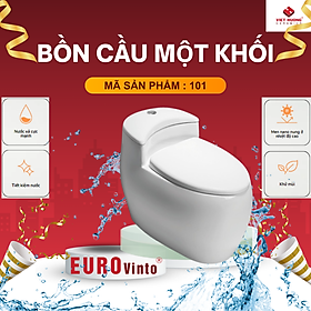 BỒN CẦU MỘT KHỐi EUROVINTO CAO CẤP MÃ 101