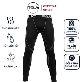 Hình ảnh Quần giữ nhiệt nam combat pro TSLA FALIC quần legging nam form ôm co giãn tập thể thao gym đánh bóng rổ FAL2011