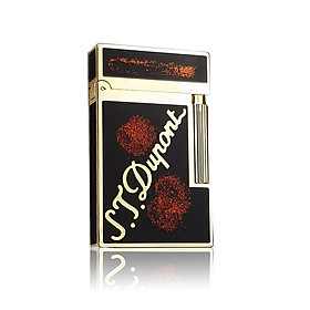 Mua Hộp Quẹt Bật Lửa Ga Đá D162 Họa Tiết Nền Đen Kim Tuyến Khắc Chữ Cao Cấp