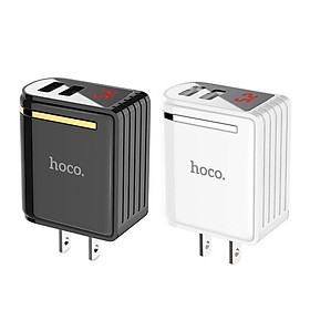Mua Cốc sạc hai cổng Hoco C39 màn hình LED hiển thị điện áp đầu ra - Hàng chính hãng