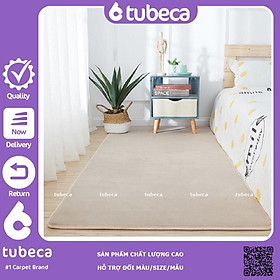 Mua Thảm Nhung Mịn Cao Cấp Trải Sàn Phòng Ngủ | Màu Lạc Đà | Dày dặn | 1m6x1m | TUBECA