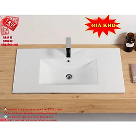 Mua Chậu lavabo âm bàn kích thước 60cm 80cm bồn rửa mặt giá rẻ tại TPHCM