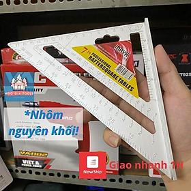 Mua Thước eke  ke góc chuyên dụng làm mộc 7  /12   nhôm nguyên khối  độ chính xác cao