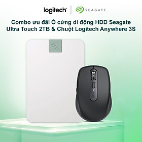 Mua Combo ưu đãi Ổ cứng di động HDD Seagate Ultra Touch 2TB và Chuột Logitech Anywhere 3S - Hàng chính hãng