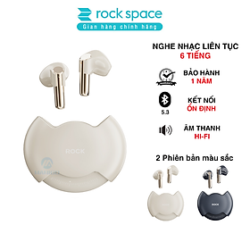 Tai nghe Bluetooth không dây nhét tai TWS thiết kế xoay Rockspace Rotating Hàng chính hãng bảo hành 12 tháng