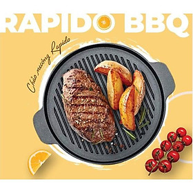 Mua Chảo gang nướng  dùng cho bếp từ  chống dính và dễ sử dụng RAPIDO
