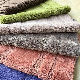 Mua Thảm chân  thảm lau chân  thảm decor sợi bông cotton 100% siêu mềm mại-3 kích thước 40x60/50x80/40x120cm