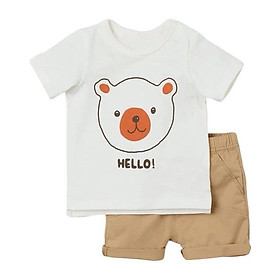 BỘ GẤU HELLO QUẦN NÂU BÉ TRAI
