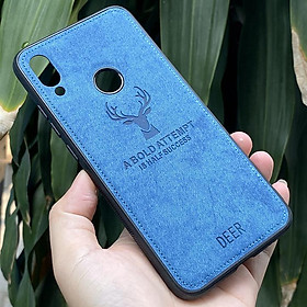 Ốp lưng cho Xiaomi Redmi Note 7 / Note 7 Pro giả da Hươu DEER viền TPU dẻo đen