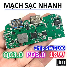 Mua Mạch Sạc Dự Phòng Sạc Nhanh QC3.0 PD3.0 SW6106 18W Mạch Mới