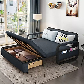 Mua Giường Ngủ Kiêm Ghế Sofa Kèm Ngăn Chứa Đồ Đa Năng - Giường Sofa Gấp Gọn Khung Thép Cường Lực Cao Cấp Giường Sofa Đa Năng Gấp Gọn Thành Ghi  KT 1M3*1M9 