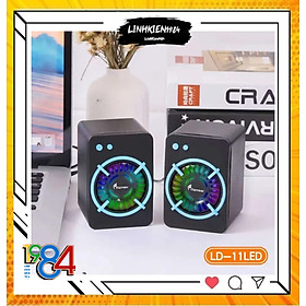 Mua Loa vi tính 2.0 LD-11 LED siêu đẹp giọng bass âm thanh chuyên nghiệp
