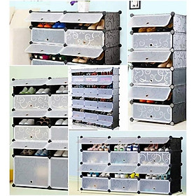 Mua Tủ giày lắp ghép thời trang tủ giày lắp ghép đa năng 12 ô