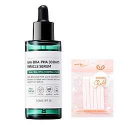 Tinh chất Giảm mụn Some By Mi AHA- BHA- PHA 30 Days Miracle Serum 50ml tặng bông nở