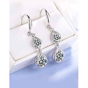 Bông tai dài 2 giọt nước BHBT370