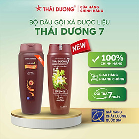 Bộ sản phẩm Dầu gội và dầu xả dược liệu Thái Dương 7 200ml