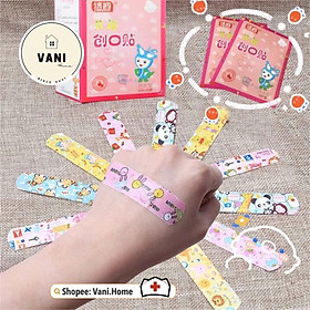 Mua Hộp 100 miếng băng keo cá nhân HÌNH THÚ cute cho bé - Băng dán y tế Urgo hoạt hình hộp 100 miếng chống thấm nước tốt