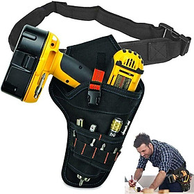 Túi dụng cụ có dây đai, túi công cụ cho máy khoan điện, vỏ dụng cụ với đai công cụ có thể điều chỉnh cho thợ điện, kỹ thuật viên thợ mộc