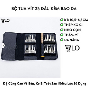 Mua Bộ Tua Vít Đa Năng Kèm Bao Da Sửa Chữa Đồ Điện Tử 25 Đầu Tiện Lợi
