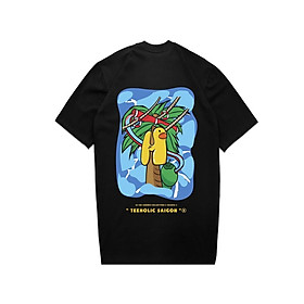 Áo Thun Unisex TeeHolic In Hình Công Viên Nước Màu Đen - THS