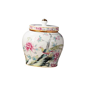 Tea Storage Porcelain Tea Canister Ginger Jar Versatile Elegant Tea Tins Can