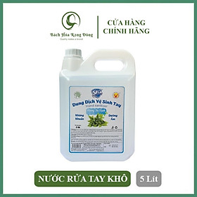 Mua Nước rửa tay khô cao cấp SPCa Can 5 Lít Nước sát khuẩn tay diệt khuẩn 99 9% dưỡng ẩm không gây khô hại da tay