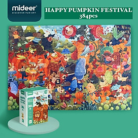 Hình ảnh Đồ chơi xếp hình puzzle Mideer - Happy Pumpkin Festival 384 mảnh ghép